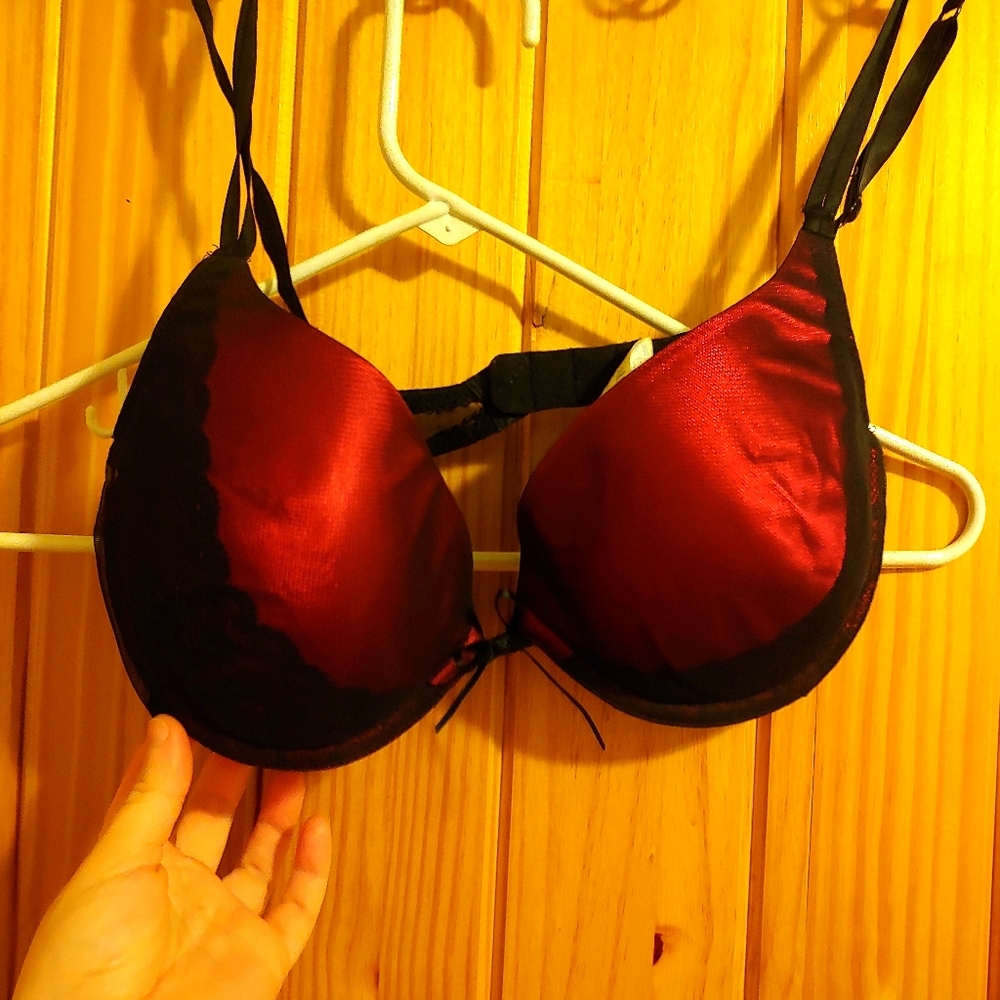 Sexy Red Push Up Bra